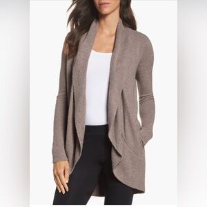 Barefoot Dream Cozy Chic Lite Circle Cardigan in Mink| Size: L